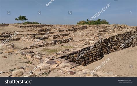 Ruins Harappan Civilization Excavation Site Dholavira Stock Photo ...