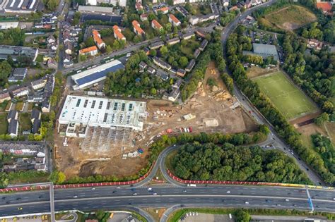 Bochum Aus Der Vogelperspektive Baustelle Zum Neubau Geb Ude Des