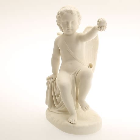 FIGURIN Parian Amorin Gustavsberg Tidigt 1900 Tal Keramik