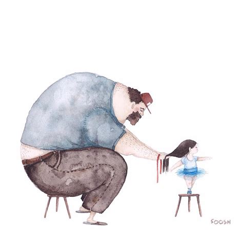 14 Heartwarming Illustrations Showing Love Between Dads And Their