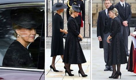 Sophie Wessex Countess Wears Floral Dress To Pay Tribute To Queen Elizabeth Ii Uk