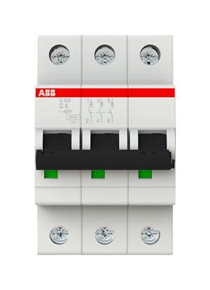 S C Abb Thermal Magnetic Circuit Breaker Miniature C Curve