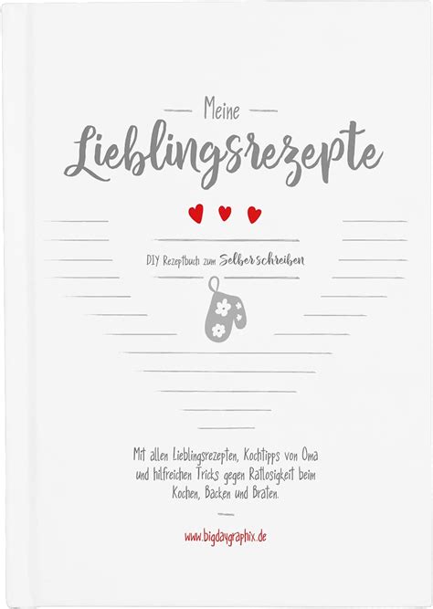 Rezeptbuch Zum Selberschreiben And Ausfüllen Din A5 Hardcover Mit