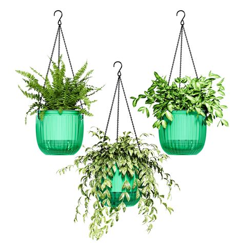 East Urban Home Hanging Planters for Indoor Plants Self Watering Pots