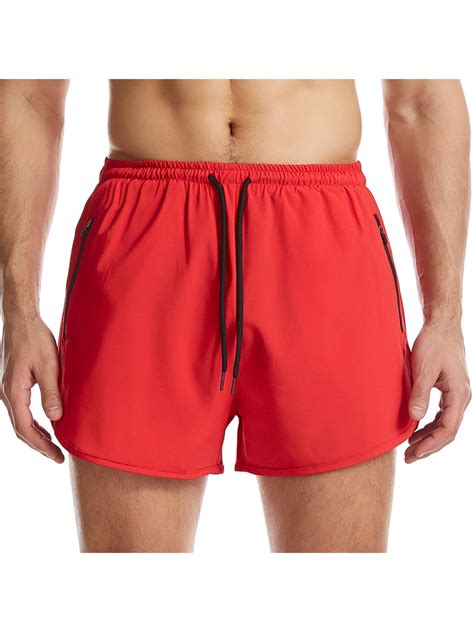 Mens Running Shorts Gym Athletic Workout Shorts For Men 3 Inch Sports