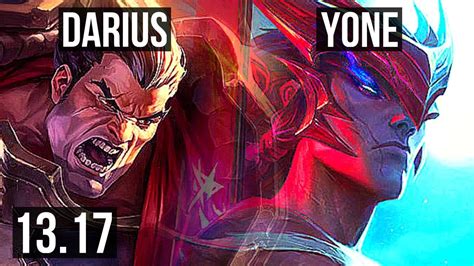 Darius Vs Yone Top 8 Solo Kills 1625 Legendary 500 Games