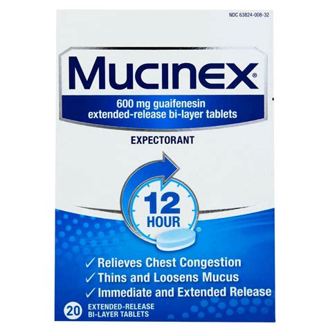 Mucinex Extended Release Bi-Layer Tablets - Shop Cough, cold & flu at H-E-B