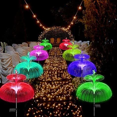 Solar Lights Outdoor New Upgraded Solar Jellyfish Light Pack