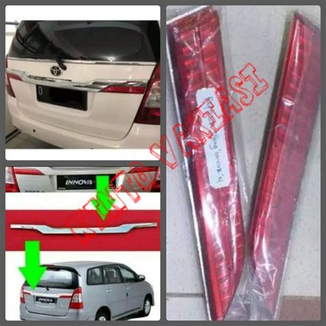 Jual Paket Trunk Lid List Bagasi Pintu Belakang Reflektor Toyota