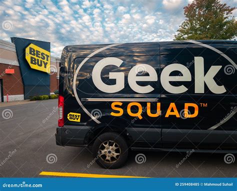 Geek Squad Black Van Editorial Image Image Of Suburban