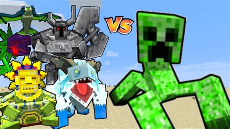 Mutant Creeper Vs Mowzie S Mobs Youtube