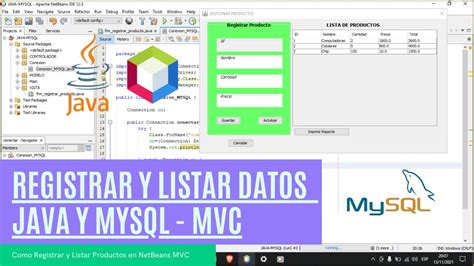 Registro Y Listado De Productos En Java Y Mysql En Netbeans