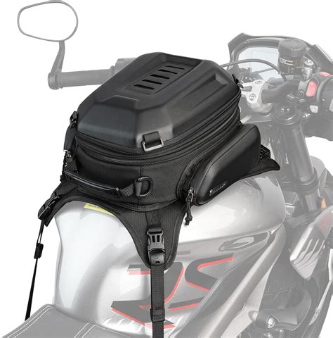 Rhinowalk Bolsa De Tanque Para Motocicleta De Carcasa Dura