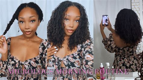 DIY Microlocs Morning Routine TyKara Ann YouTube