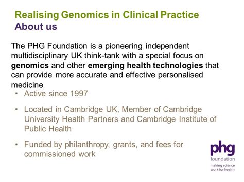 Realising Genomics In Clinical Practice A Case Study In Translation