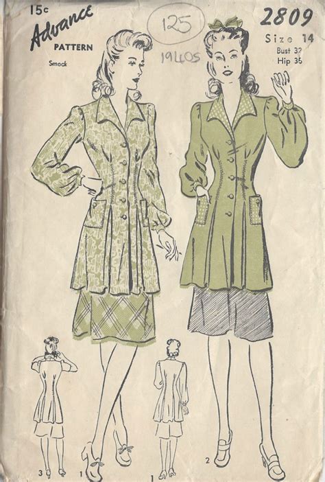 S Vintage Vogue Sewing Pattern B Blouse R The Vintage