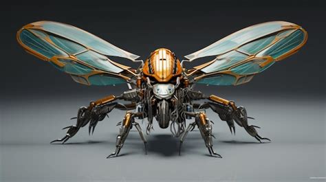 Premium AI Image | Alien spaceship in the form of insect