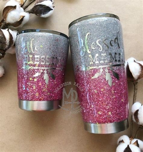 Sparkle With The Maddison Paige Mommy And Me Glittered Tumbler Set