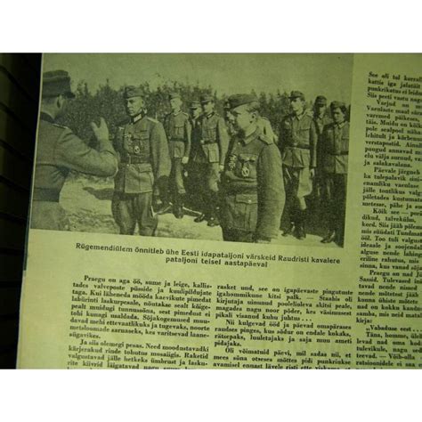 Ww2 Period Estonian Waffen Ss Propaganda Magazine Paper Items