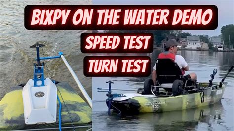 Bixpy J 2 Outboard On The Water Demo On A Hobie Pro Angler 360 Speed And Turn Test Youtube