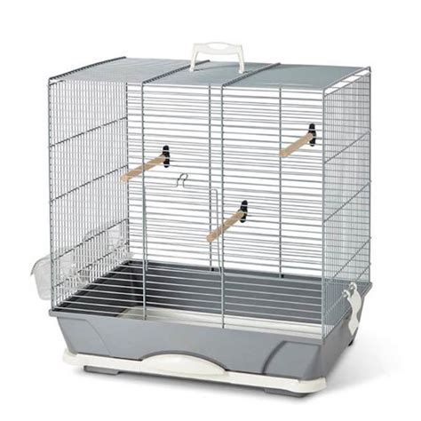 Savic Primo 40 Silver/Blue (46x32x48cm) | Bird Cages | Pet Lovers Centre