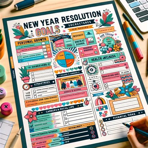 New Year Resolution Worksheet