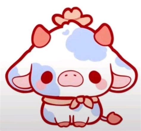 Kawaii cow Garabatos lindos Pegatinas bonitas Lindos dibujos fáciles