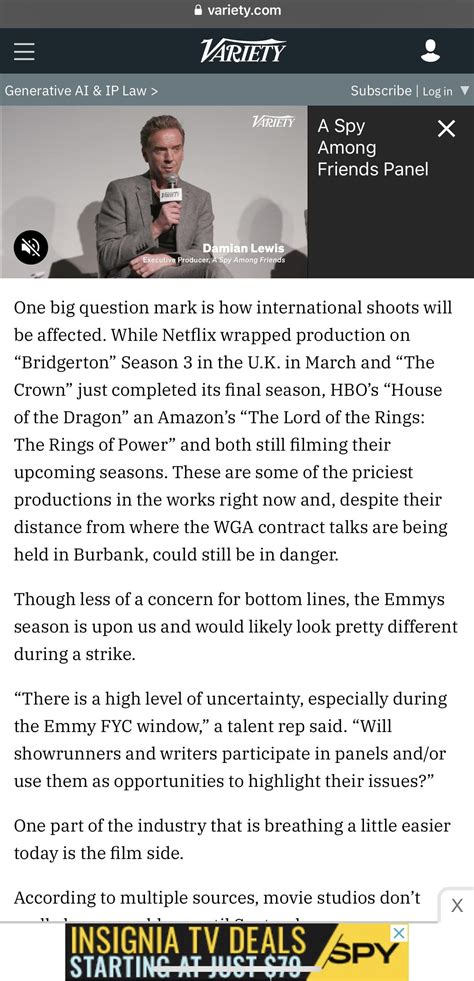 I don’t think it will, is a chance HOTD has to shut down production