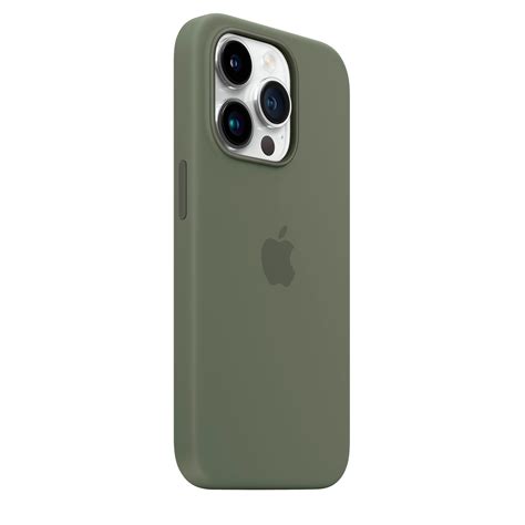 Apple Iphone 14 Pro Max Silicone Case With Magsafe - Olive - Big Apple