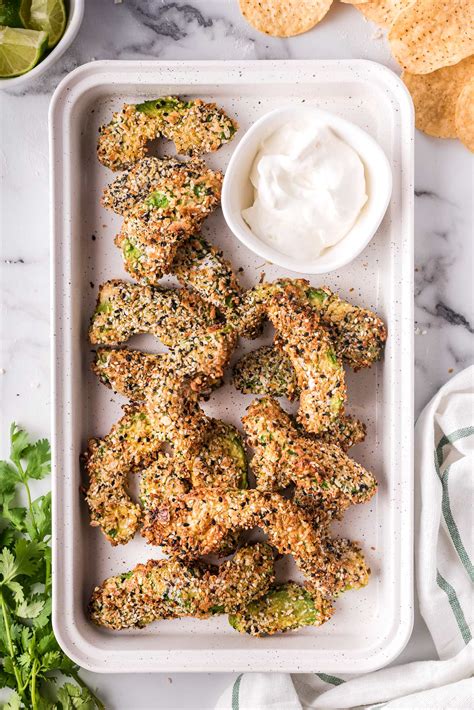 Air Fryer Avocado Fries Oven Directions Too The Chunky Chef