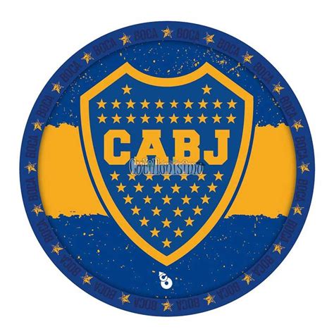 Plato Polipapel Boca Juniors X Unidades Oficial Cotillonisimo