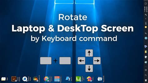 How To Rotate Laptop Desktop Screen By Keyboard Command Change