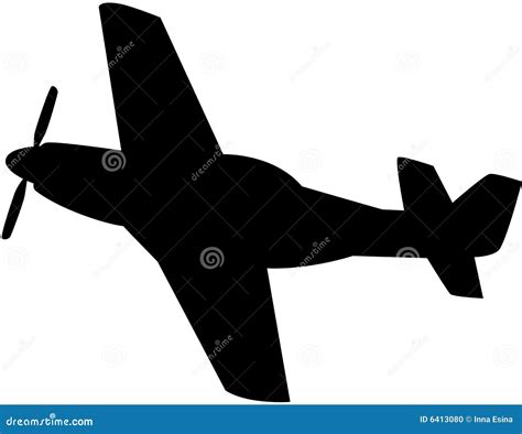 Aeroplane Silhouette Cartoon Vector | CartoonDealer.com #17328113