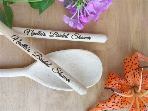 30 Wooden Spoons Personalised Wedding Favor Bridal Shower Gift | Etsy