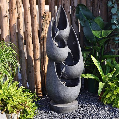 Wrought Studio Gennetta Hand Crafted Weather Resistant Floor Fountain