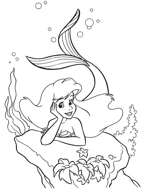 Desenho Da Ariel A Pequena Sereia Para Colorir Desenhos Para Colorir