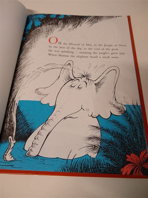 Dr Seuss Book Horton Hears A Who Hardcover 1982 Etsy