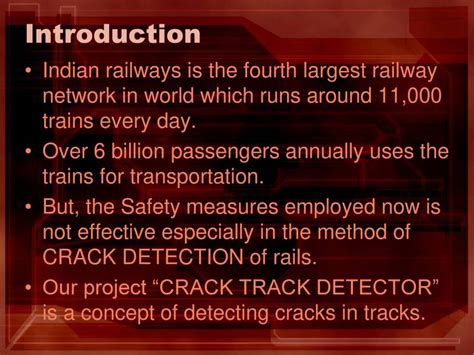 Track Crack In Railways Powerpoint Slides Learnpick India