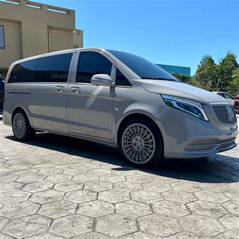 custom mercedes maybach metris van rides chalk gray  matching agl