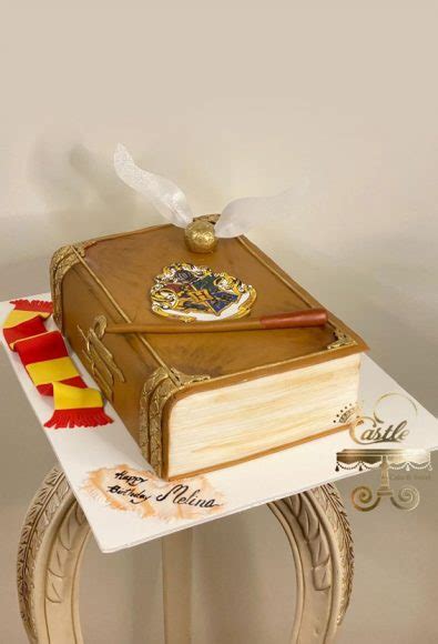 Best Harry Potter Cakes In Hogwarts Gold Spell Book