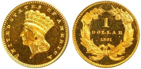 1861 Gold Dollar Type 3 | Gold coins, Gold and silver coins, Coins