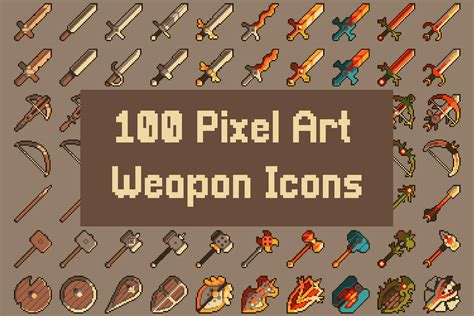 Pixel Art Weapons