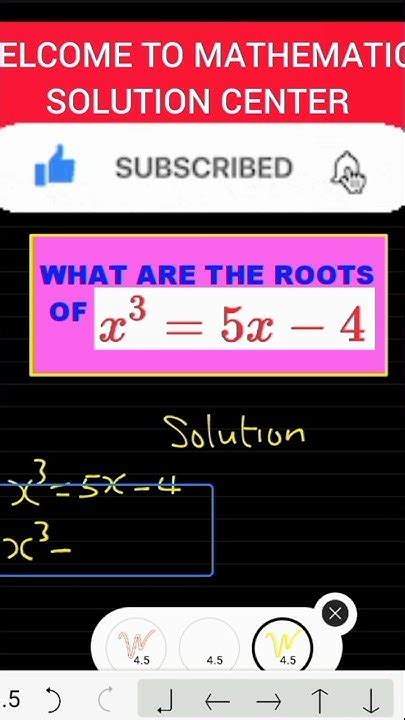 Roots Of Cubic Equation Mathematicssolutioncenter9778 Youtube