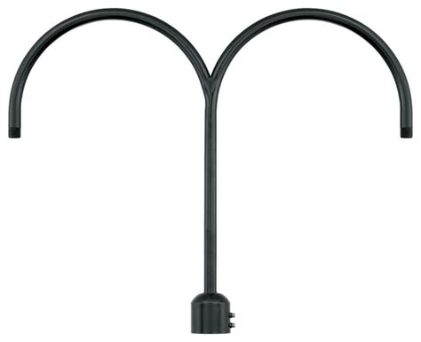 Millennium Rpad Sb Two Light Post Adapter Satin Black Finish