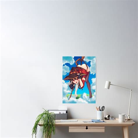 Megumin Butt Thicc Ass Thighs Konosuba Sexy Lewd Hentai Ecchi Anime Girl 16 Poster By