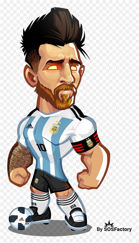 Drawing Messi Soccer - Dibujos De Futbol De Messi, HD Png Download ...