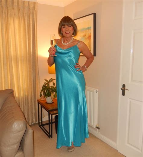 Happy Birthday To Me Liquid Satin Dress Satin Dress Long Beautiful