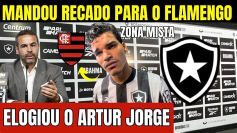 Danilo Barbosa Manda Recado P O Flamengo E Elogia Artur Jorge Na Zona