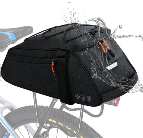 Fietsbagagedragertas Waterdicht 12 Liter Reflecterend 3 In 1