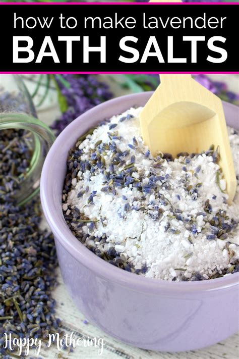 How To Make Relaxing Lavender Bath Salts Happy Mothering